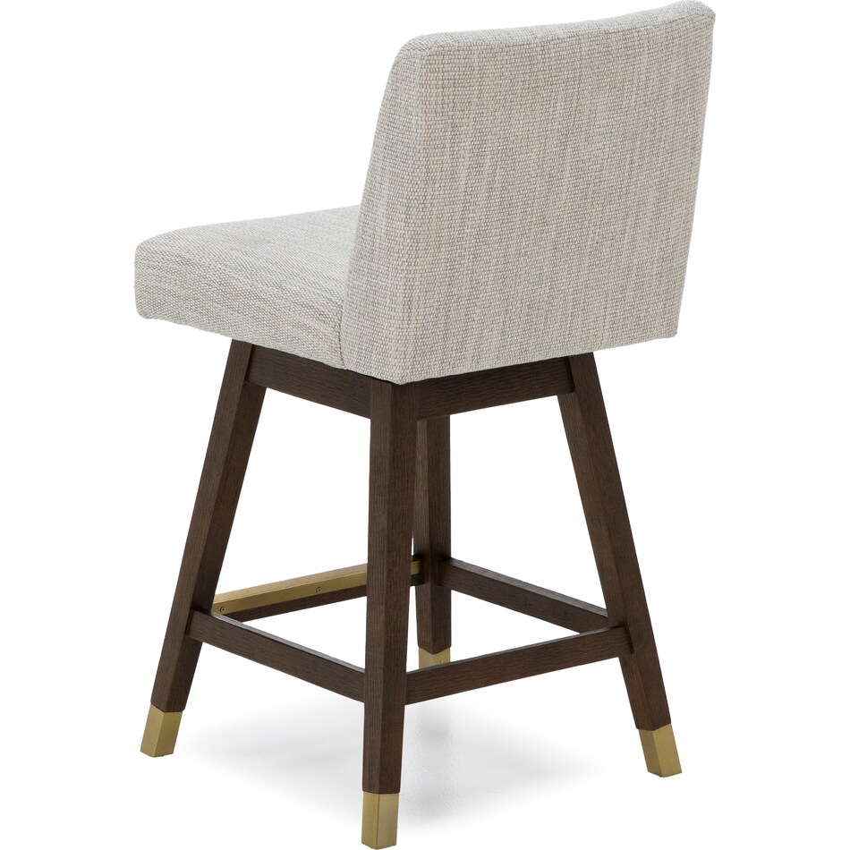 armn brown oak   beige inch & over bar seat stool   