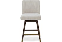 armn brown oak   beige inch & over bar seat stool   