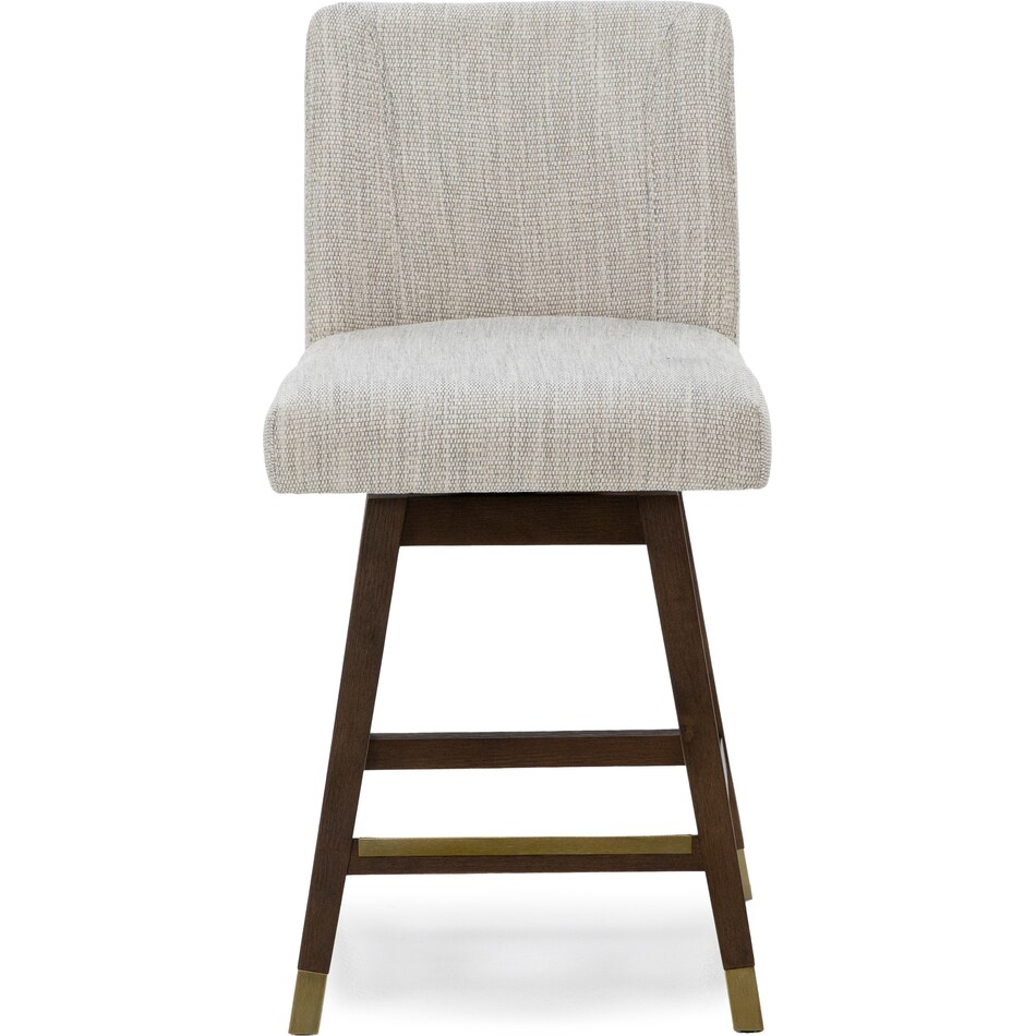 armn brown oak   beige inch & over bar seat stool   