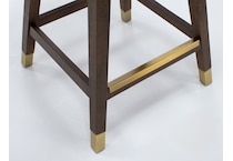 armn brown oak   beige inch & over bar seat stool   