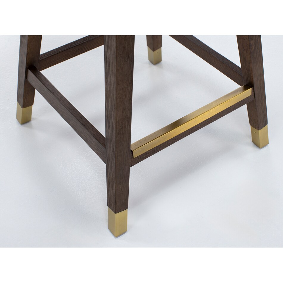 armn brown oak   beige inch & over bar seat stool   