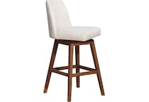armn brown oak   beige inch & over bar seat stool   
