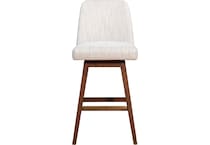 armn brown oak   beige inch & over bar seat stool   