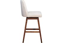 armn brown oak   beige inch & over bar seat stool   