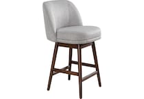 armn brown oak   taupe inch & over bar seat stool   