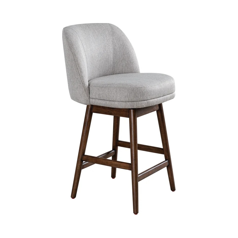 armn brown oak   taupe inch & over bar seat stool   