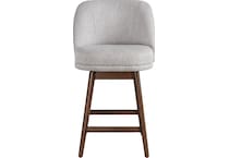 armn brown oak   taupe inch & over bar seat stool   