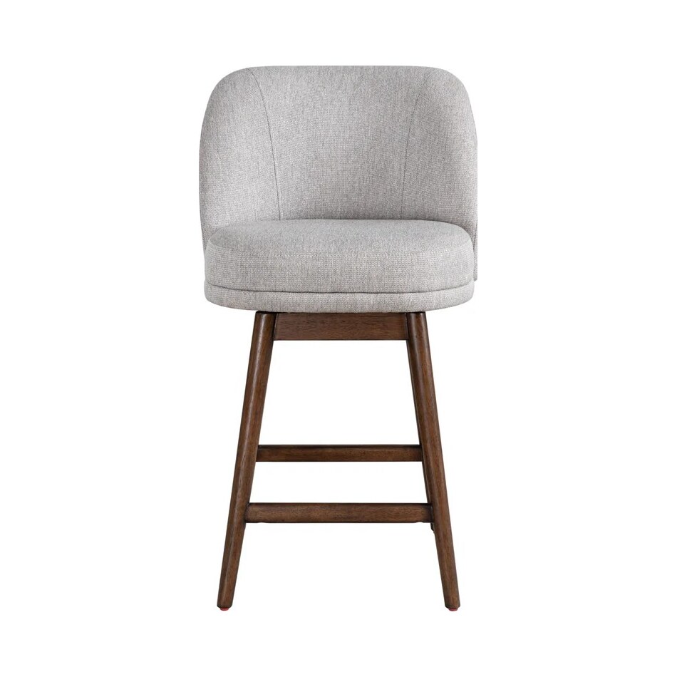 armn brown oak   taupe inch & over bar seat stool   