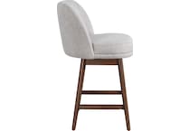 armn brown oak   taupe inch & over bar seat stool   