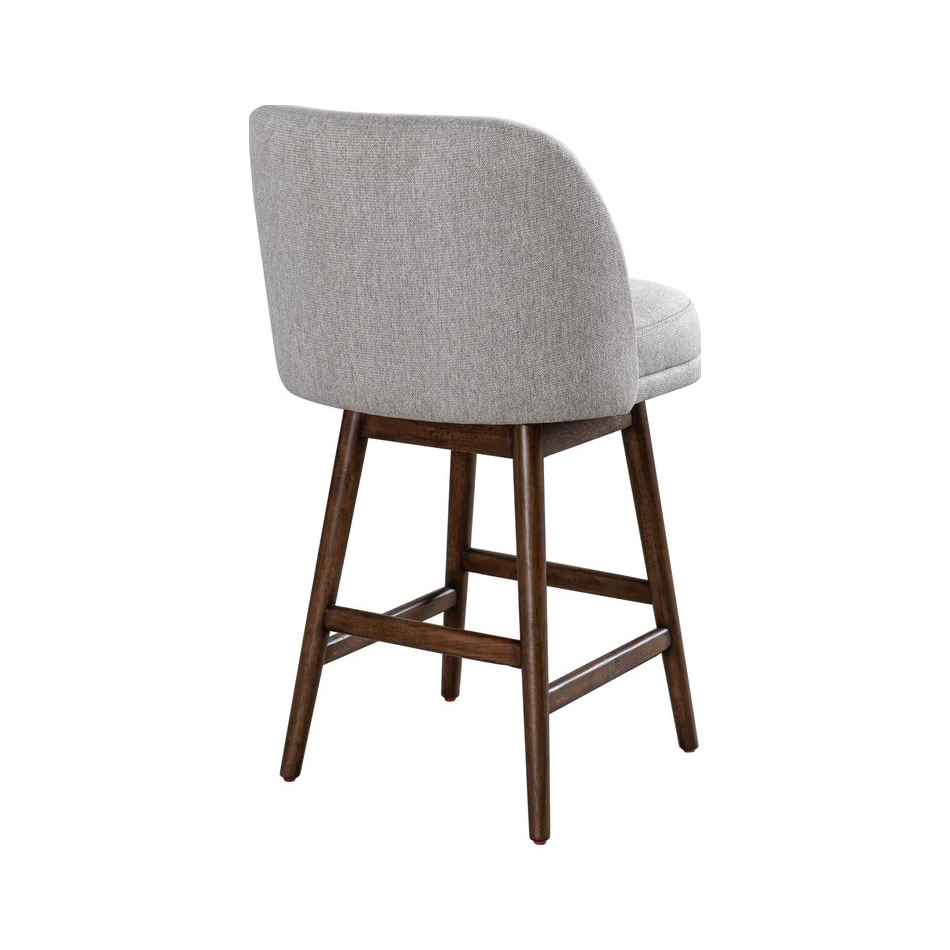 armn brown oak   taupe inch & over bar seat stool   