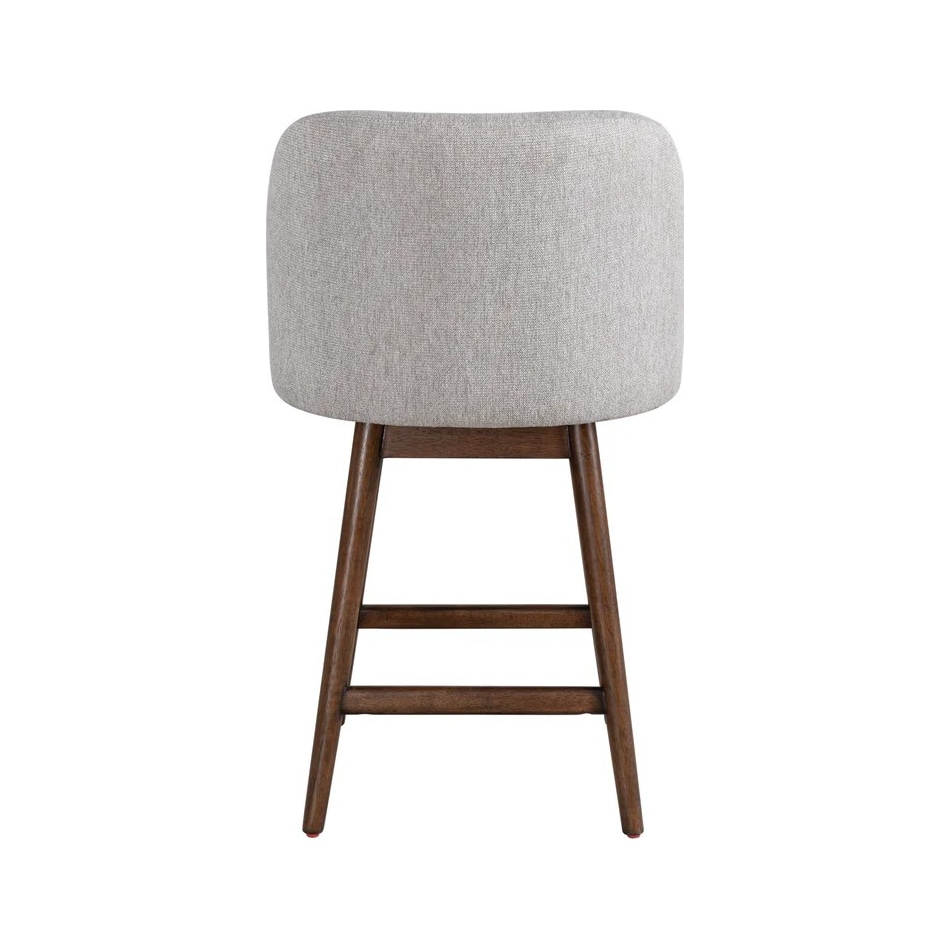 armn brown oak   taupe inch & over bar seat stool   