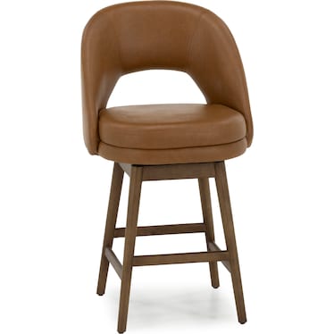 Adrian Faux Leather Swivel Stool