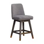 armn grey oak   mocha inch & over bar seat stool   