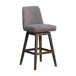 armn grey oak   mocha inch & over bar seat stool   