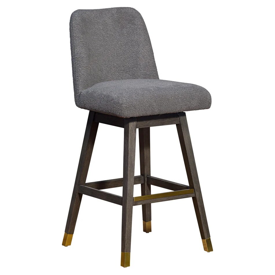 armn grey oak   mocha inch & over bar seat stool   