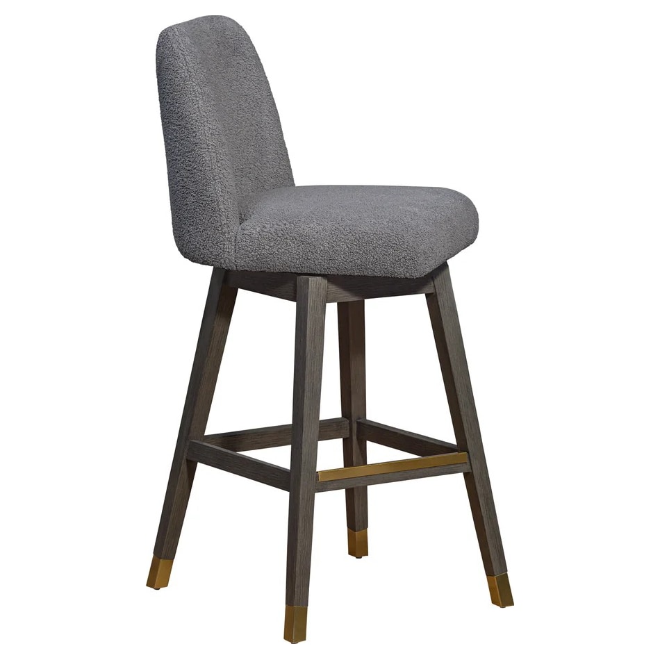 armn grey oak   mocha inch & over bar seat stool   