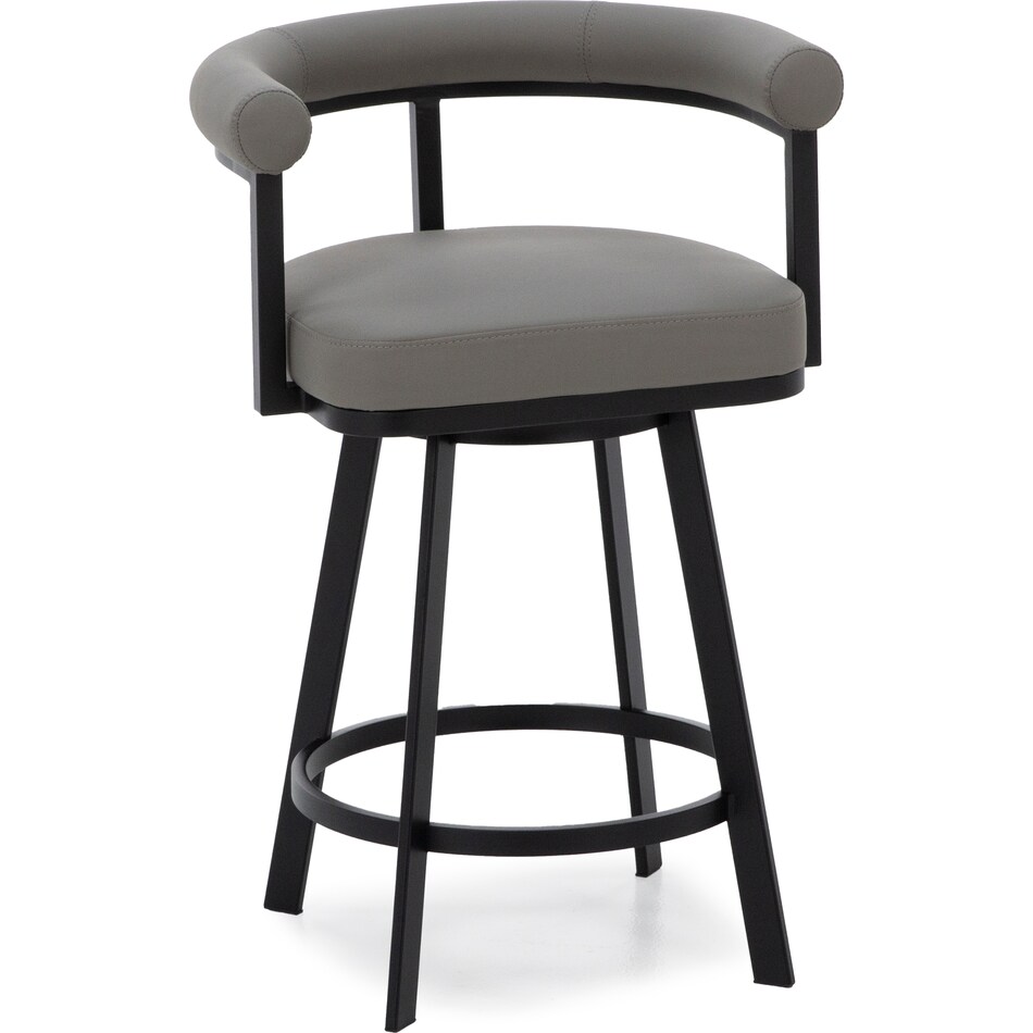 armn light grey matte inch & over bar seat stool   