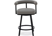 armn light grey matte inch & over bar seat stool   