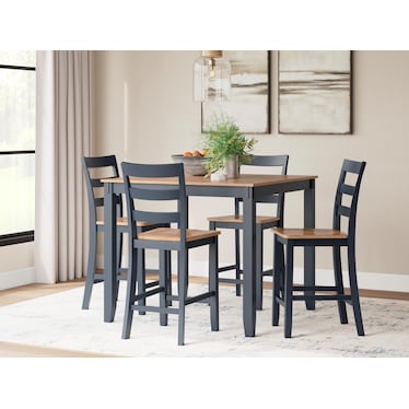 Caden 5-Pc. Counter Height Dining Set