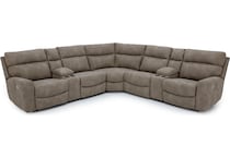 ashley furniture beige mtn fab sectional pkg  