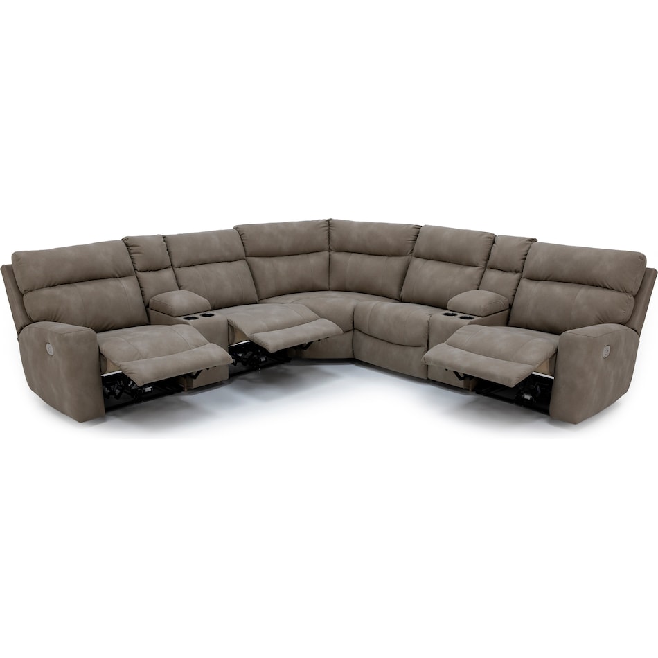 ashley furniture beige mtn fab sectional pkg  