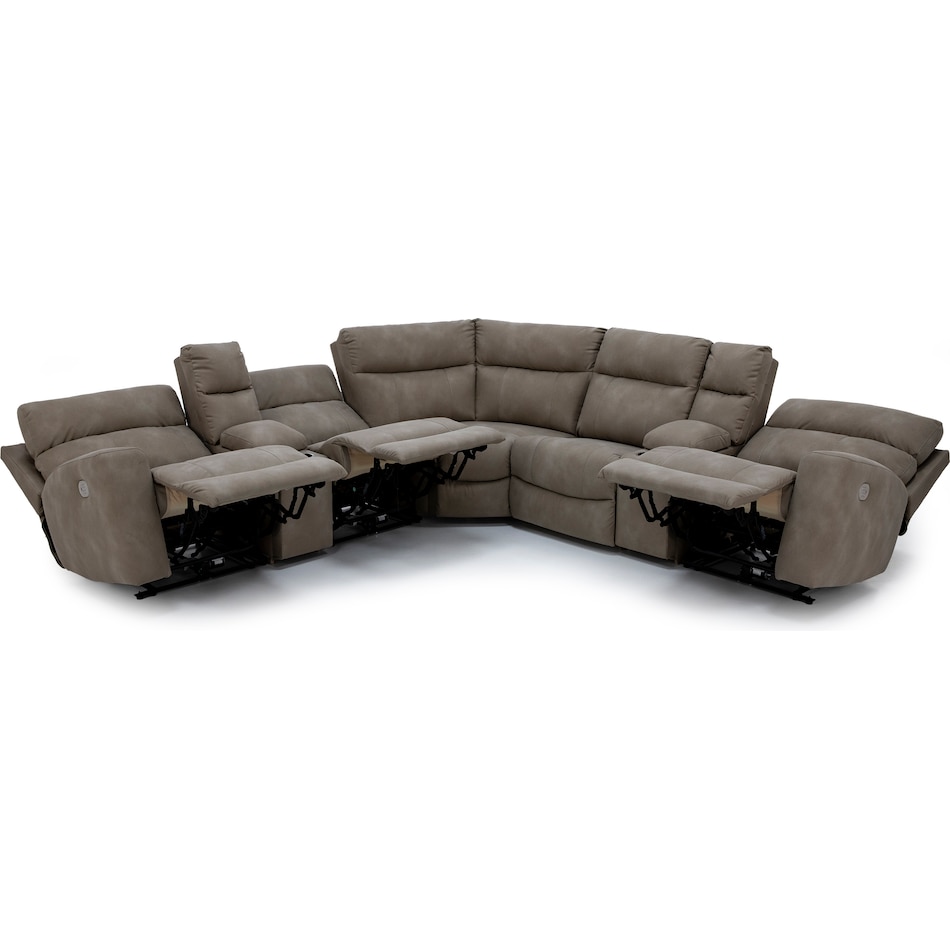 ashley furniture beige mtn fab sectional pkg  