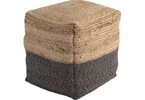 ashley furniture beige pouf   