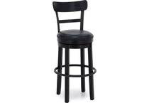 ashley furniture black inch & over bar seat stool   