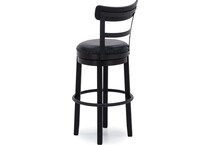 ashley furniture black inch & over bar seat stool   
