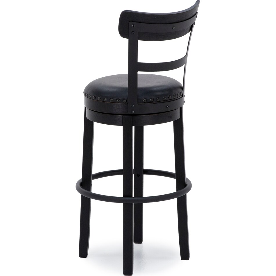 ashley furniture black inch & over bar seat stool   