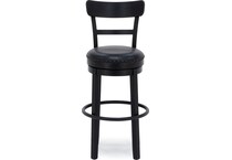 ashley furniture black inch & over bar seat stool   