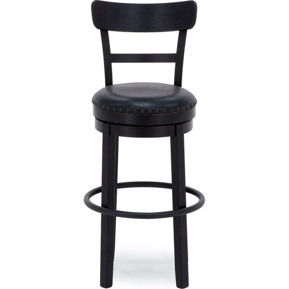 ashley furniture black inch & over bar seat stool   
