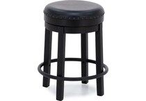 ashley furniture black inch & over bar seat stool   