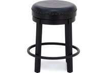 ashley furniture black inch & over bar seat stool   