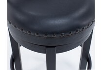 ashley furniture black inch & over bar seat stool   