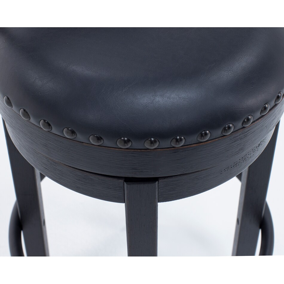 ashley furniture black inch & over bar seat stool   