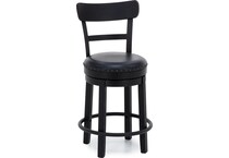 ashley furniture black inch & over bar seat stool   