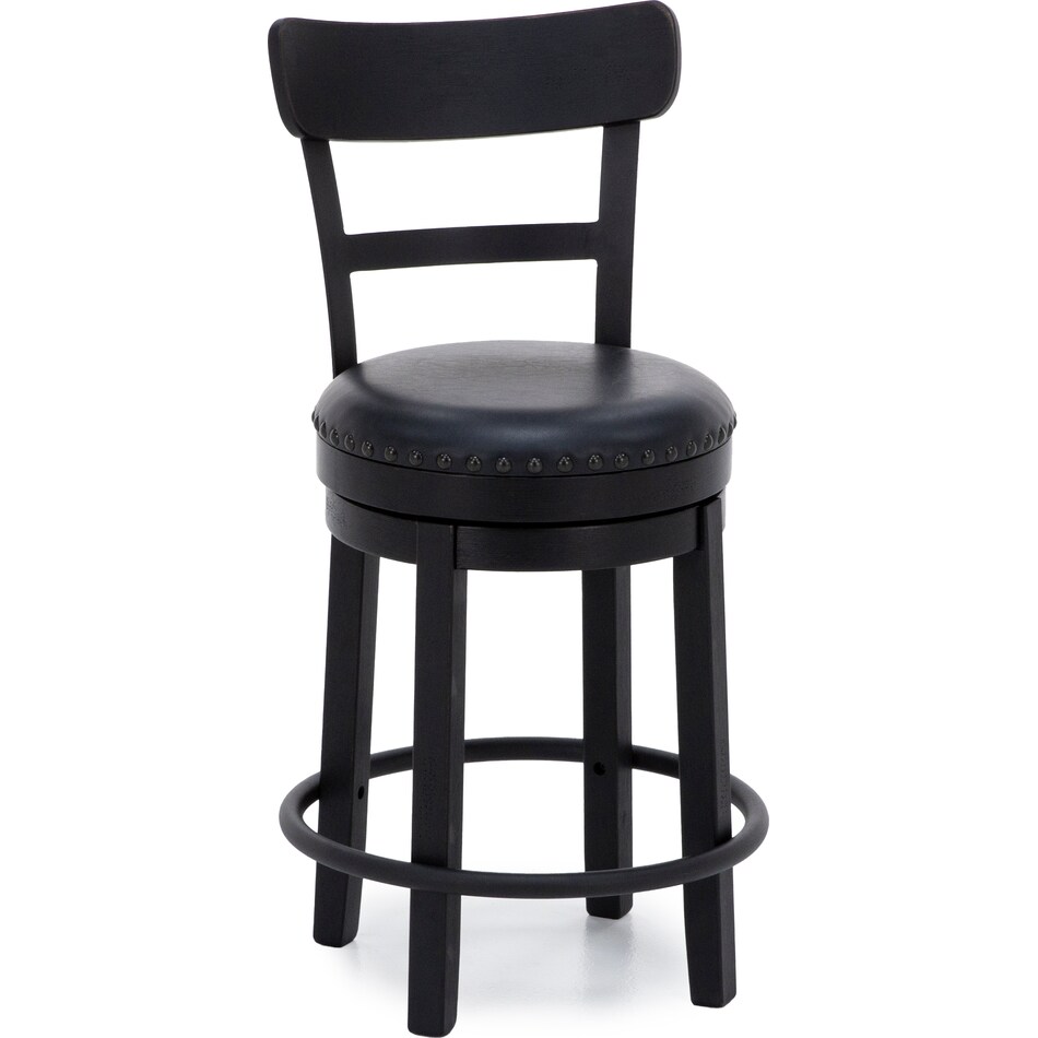 ashley furniture black inch & over bar seat stool   