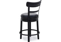 ashley furniture black inch & over bar seat stool   