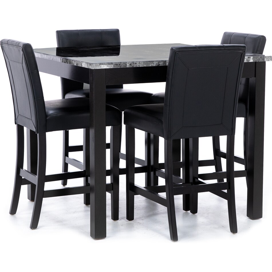 ashley furniture black inch counter height rectangle   