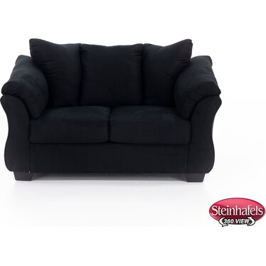 Collins Loveseat in Black