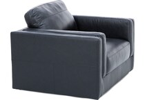 ashley furniture black chair z  