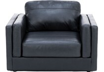 ashley furniture black chair z  