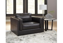 ashley furniture black chair z  