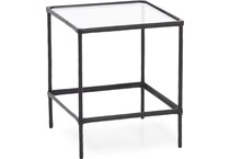 ashley furniture black chairside table ryc  