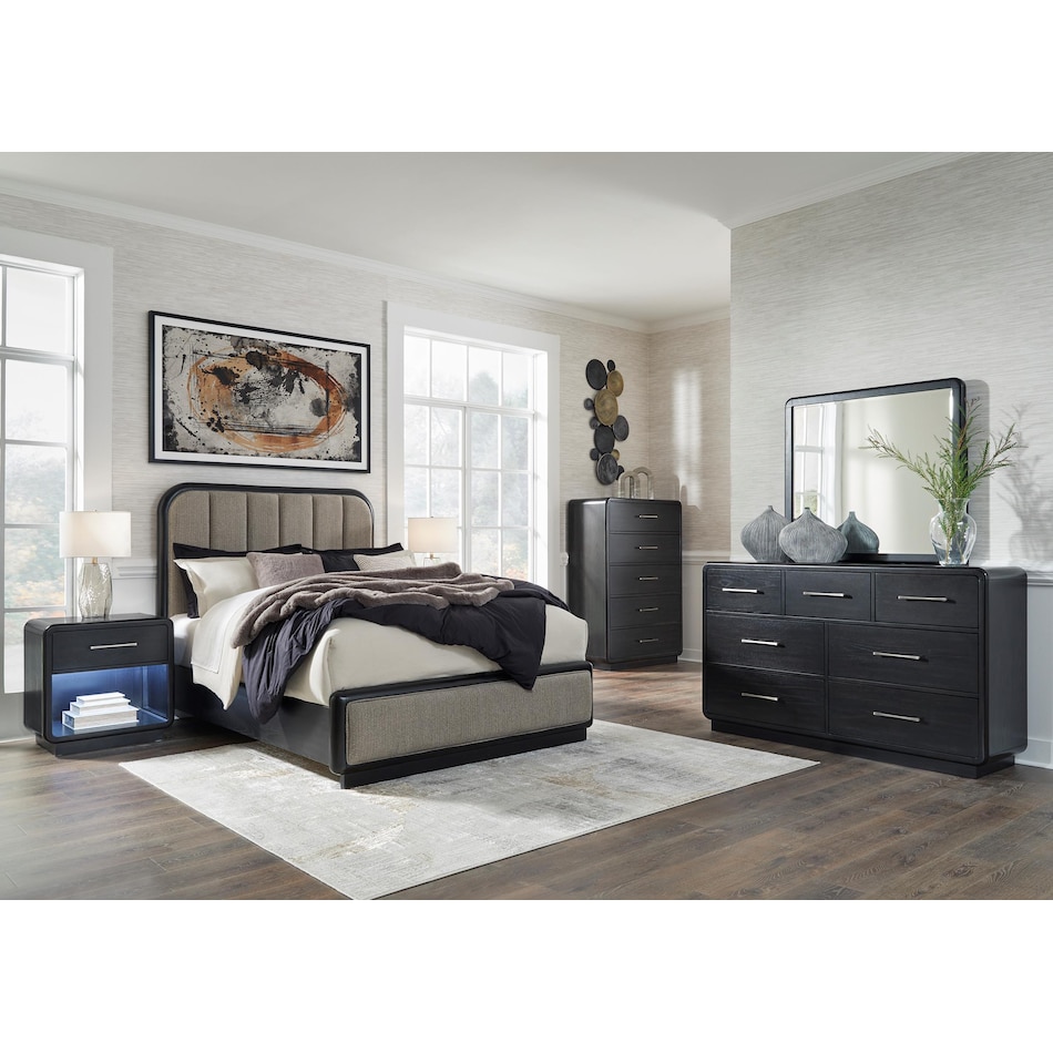 ashley furniture black drawer lifestyle image   