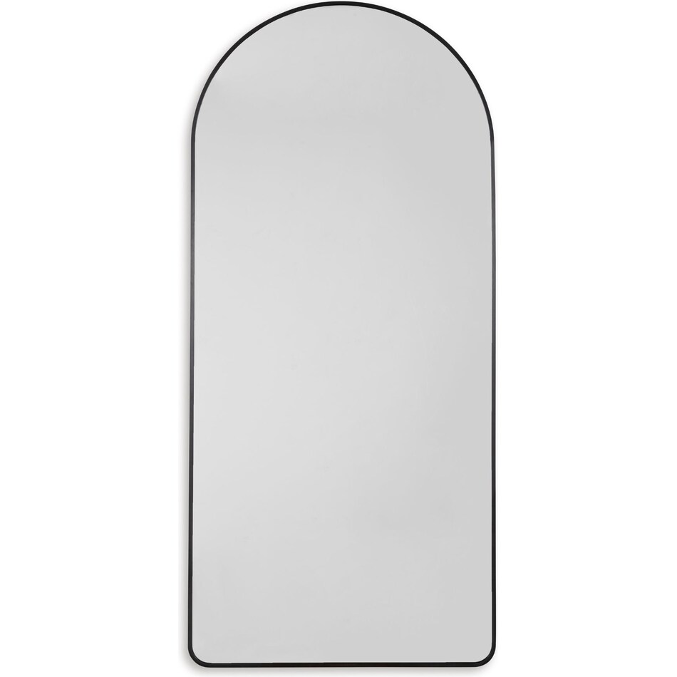 ashley furniture black leaner mirror   
