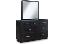 ashley furniture black mirror   