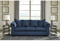 ashley furniture blue  to  inches   