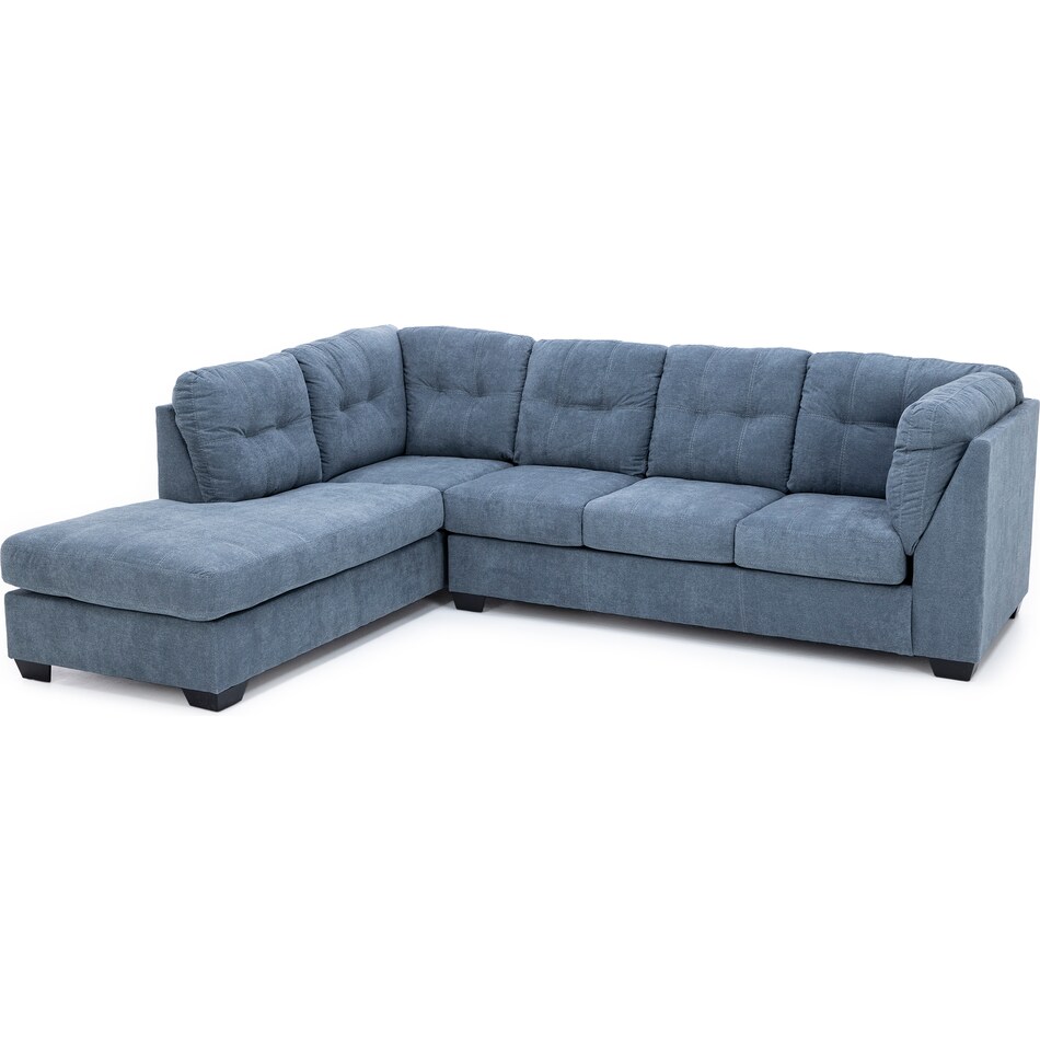 ashley furniture blue sta fab sectional pieces qpkg  